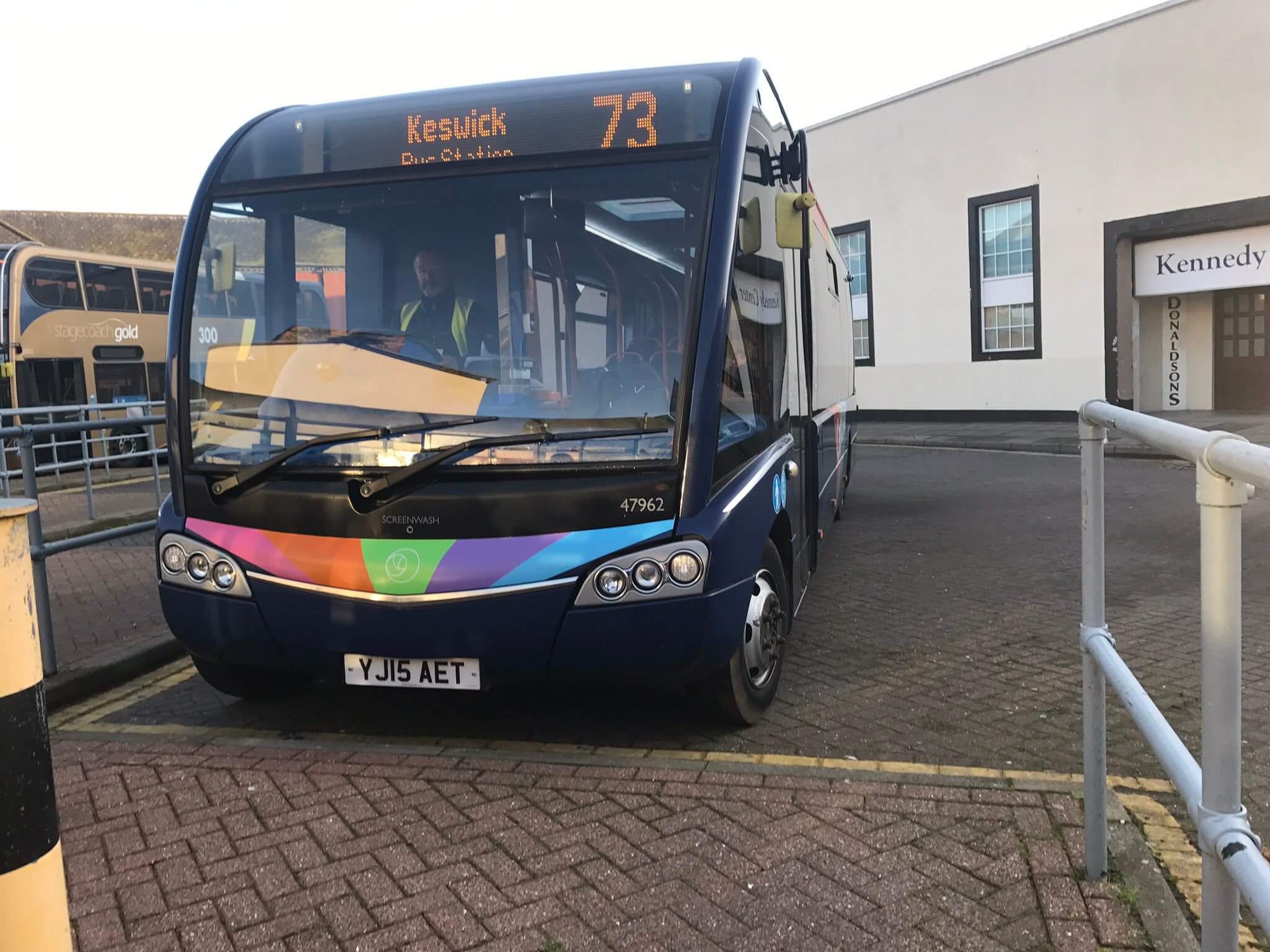 Stagecoach 73 waiting in Carlisle bus station