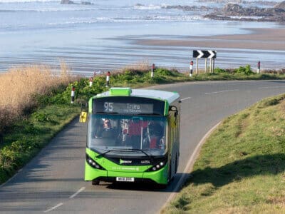 Newquay to Wadebridge, Camelford & Bude – Bus route 95 from Transport for Cornwall.