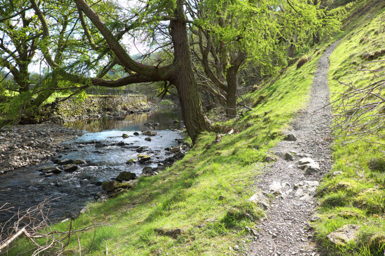 Path beside St John's Beck