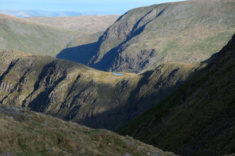 Rough Crag and Harter Fell seen on the walk from Patterdale to Troutbeck