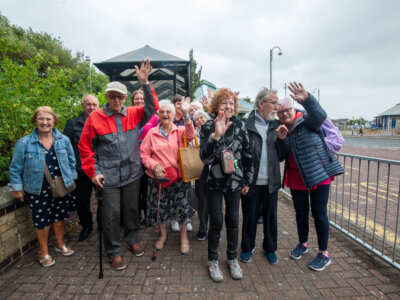 Age UK Lancashire members enjoy a Grand Day Out at Morecambe’s Midland Hotel thanks to Stagecoach