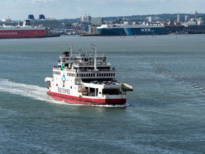 Red Funnel: Ferry from Southampton to East Cowes, Isle of Wight